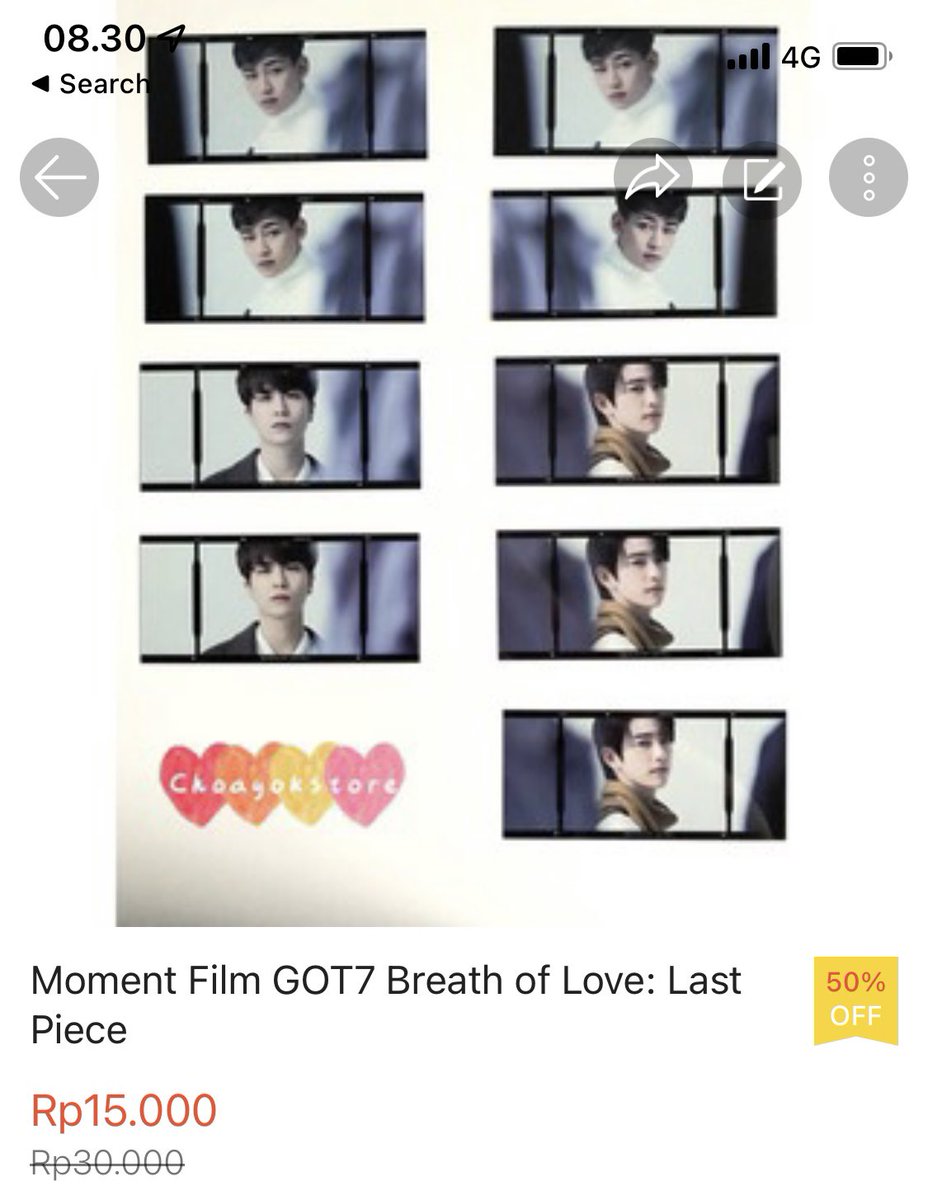 choayokstore's tweet photo. - Album GOT7 Breath of Love diskon jadi 80rb-100rb ajaa.
- PC GOT7 Album BOL jadi cuma 50rb an ajaaa 😱😱😱
- Perintilan album moment film jadi cuma 15rb https://t.co/ELVkuPFC1q