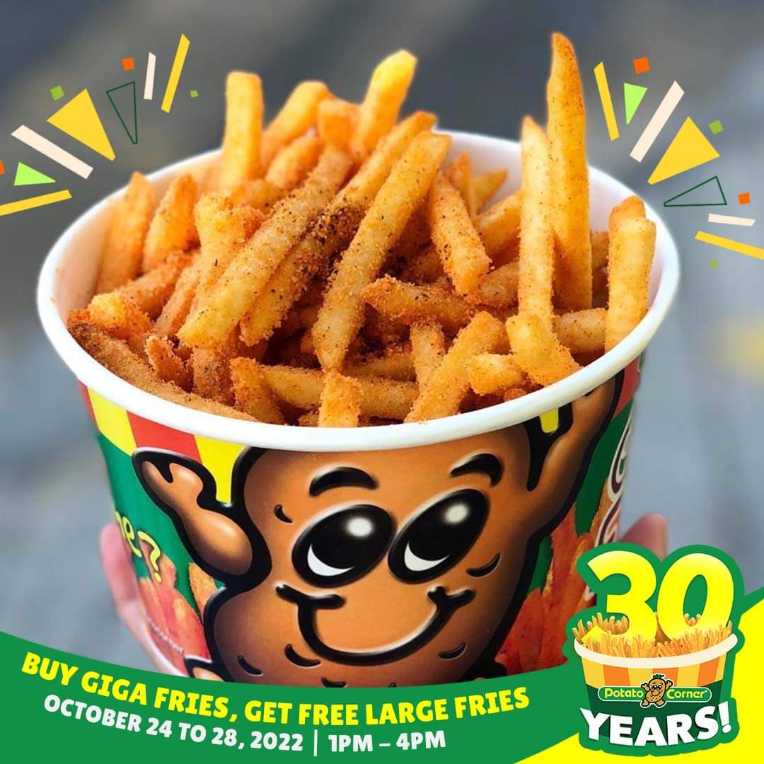 dumidyeypee's tweet photo. Happy 30 years, Potato Corner! And they have a weeklong promo! 💚💛 @PotatoCornerPH https://t.co/YWfAs0ltXP