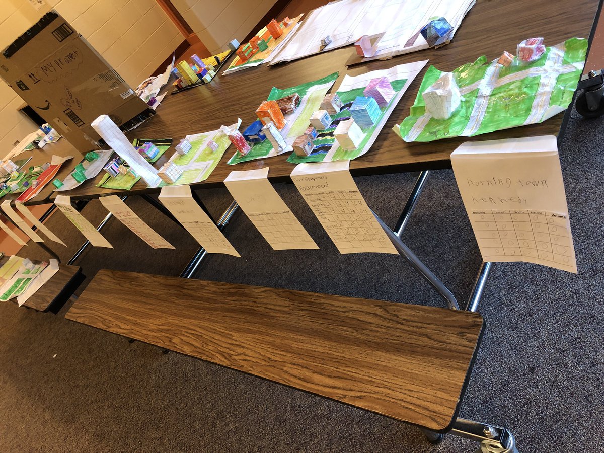 Hall5thMathAHL's tweet photo. 5th grade Volume City Projects ready for AVID Academy tomorrow! 🖤 Our Scholars did an amazing job with creating their cities. They also set up their Feedback stations for an activity we will be participating in tomorrow to practice the W (Writing) in WICOR. https://t.co/NcuNjF2zIm