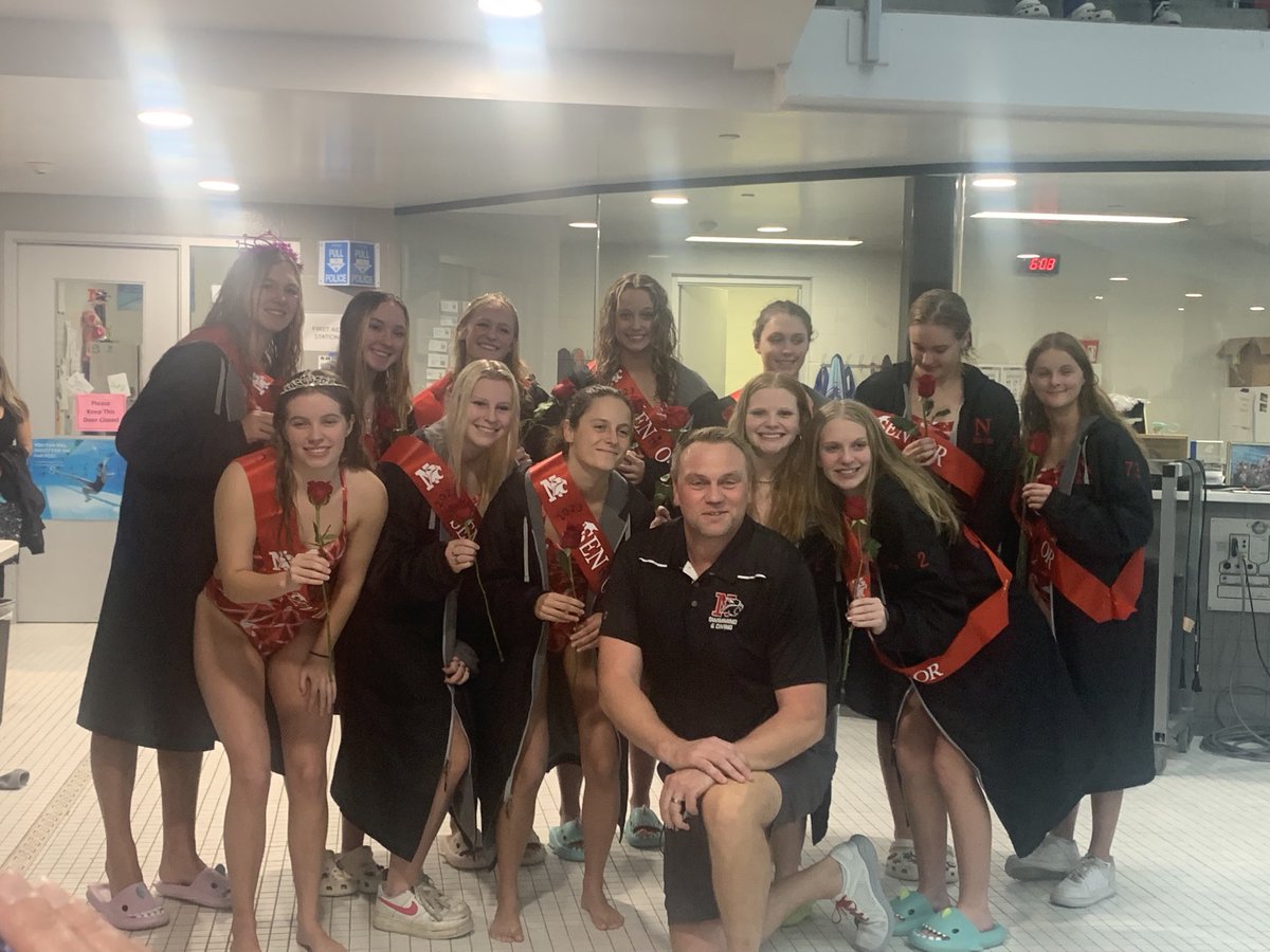 SportsWildcats's tweet photo. Cats swim and dive past FHN/E 99-87 on Senior Night. Congratulations. #worktowin 🐾🏊 https://t.co/l1kcxa13xR