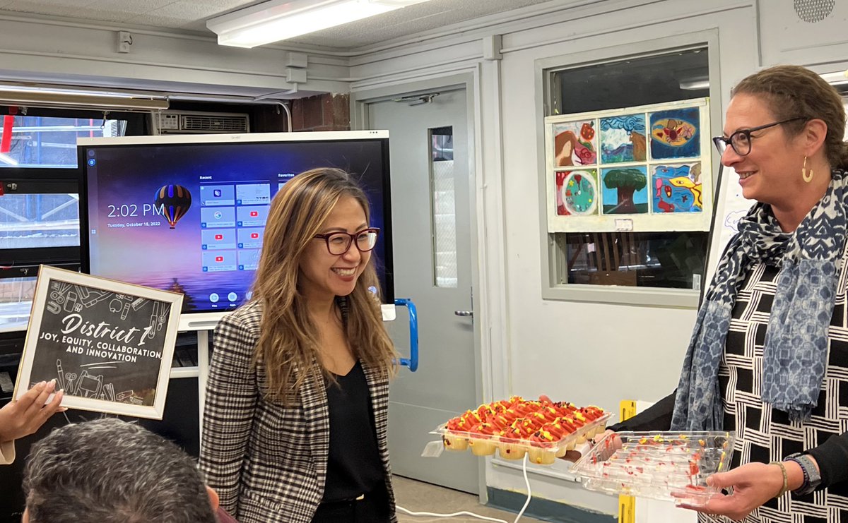 LPeynado's tweet photo. Happy early Birthday to our superintendent extraordinaire @CarryChan12! We love and appreciate you very much! Thank for your unwavering support, leadership, and care! As we say at UNMS, together we make the difference! #D1Rocks @District1NYC π https://t.co/yVU3jQH9kx