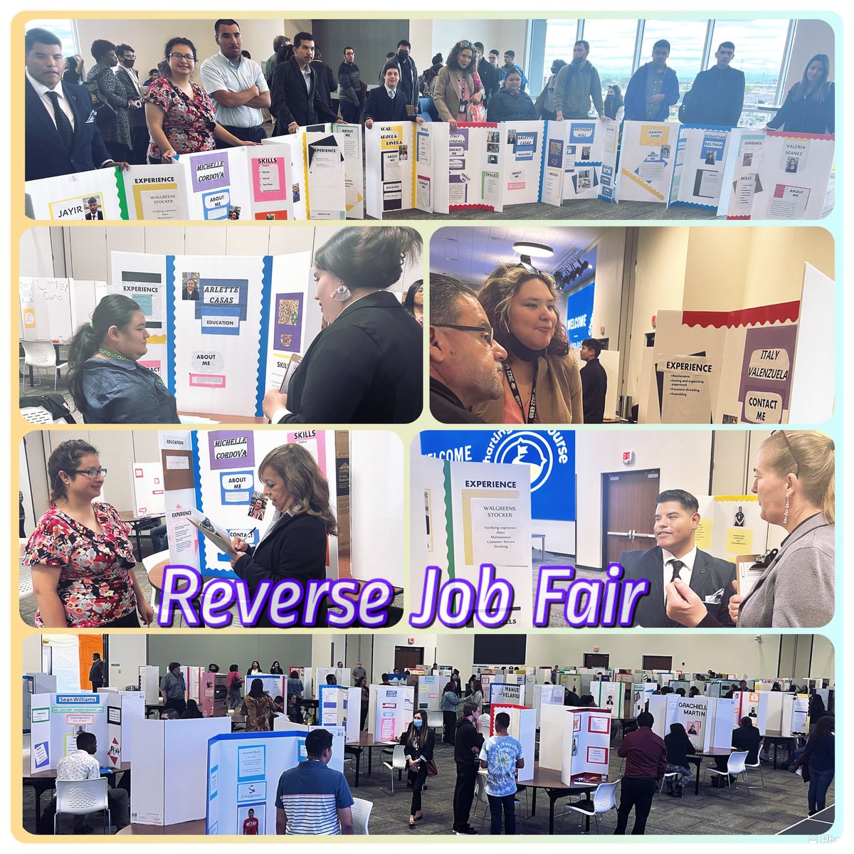 mluceroalvarez's tweet photo. Reverse Job Fair~An Opportunity to Practice How to Interview, Network, and Meet Potential Future Employers 👔👗…#SISD #Transition Scholars are Always Ready!! @RYanez_CI @AJansen_CI @MOlivarez_CI @jsaenz_CI @ESC19SpEd @mgasca_CI @Tdiaz_CI @Pcastanon_CI https://t.co/MXfStwz0oB