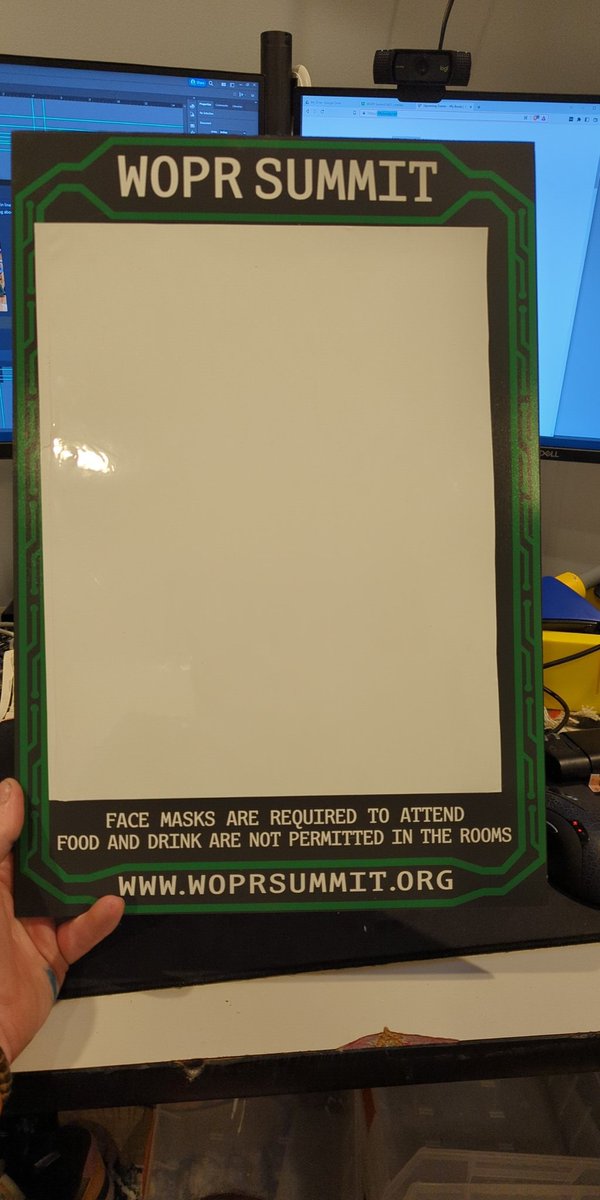 Pro event planning tip: when you are making your signage, leave one blank, and add whiteboard paper to it to be able to have changeable signs during your event! Just do a better job than I putting the white board paper on the sign!