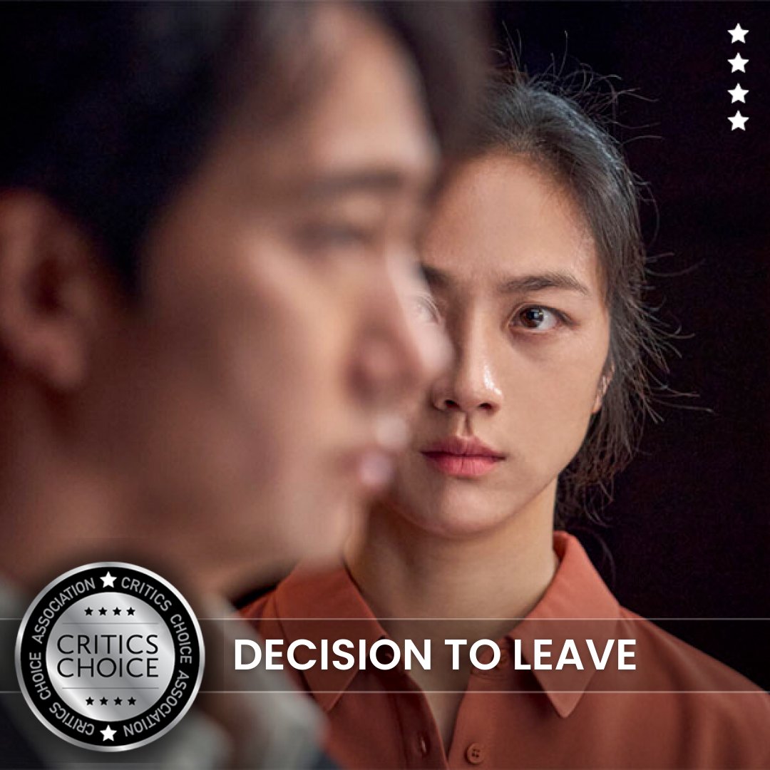 Congratulations to the cast and crew behind ‘Decision to Leave'. The film has earned the #CriticsChoice Seal of Distinction from the Critics Choice Association. ⭐️⭐️⭐️⭐️ #DecisionToLeave