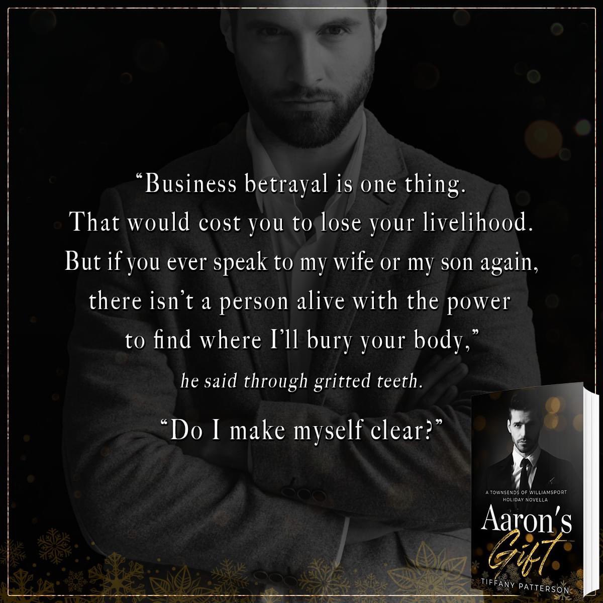 ★TEASER BLAST★
𝐀𝐚𝐫𝐨𝐧'𝐬 𝐆𝐢𝐟𝐭 is coming November 17th! This is a steamy holiday novella set in The Townsends of Williamsport world! Pre-order now and add it to your TBR!

Read FREE with KindleUnlimited!
Pre-order here: mybook.to/aaronsgift