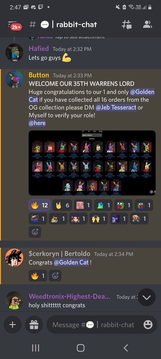 The door was beginning to close for me with this recent pump. Had to quickly snatch up the 2 rarest orders to complete my collection. So #Bullish on what's to come for <a href="/DeadRabbitRS/">Dead Rabbit Resurrection Society</a>. If you haven't read up on DRRS please do. 

#CNFT #ADA #NFT