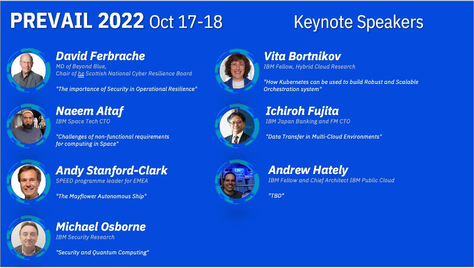 Lahorite's tweet photo. "A New Space Age" - Keynote Speaker @ #PREVAIL #IBM conference Academy of Technology
#IBMSpace #SpaceTech #EdgeComputing #HybridSpace #HybridSpacePlatform #AoT #EdgeComputingInSpace
@IBM @IBMDeveloper @RedHat @redhatopen @IBMcloud 
https://t.co/qECfqt0GrJ https://t.co/kFruuUO1N9