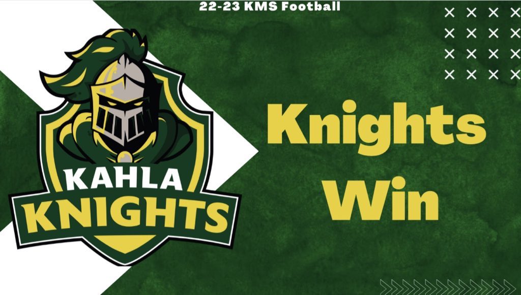 Congratulations to both our 8th &amp; 7th football teams for defeating the Huskies on yesterday and today! We are proud of you!🏈💪🏽

#EveryKnightEveryDay #TheKahlaWay