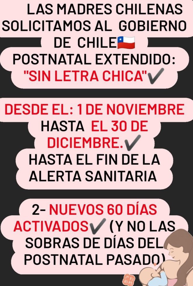 MaryenParra's tweet photo. #extensionpostnataldeemergencia @jeannette_jara @totiorellanag @gabrielboric https://t.co/IxA3EXgL8i