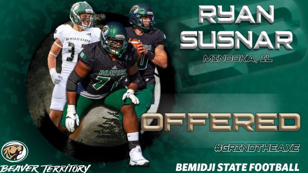 susnar_ryan's tweet photo. After a great conversation with @CoachNickNissen I am blessed and honored to receive an offer from Bemidji State University!! @coach__tuck @Minooka_Indians @CoachSaboFIST @EDGYTIM https://t.co/OtE4iOWIyj