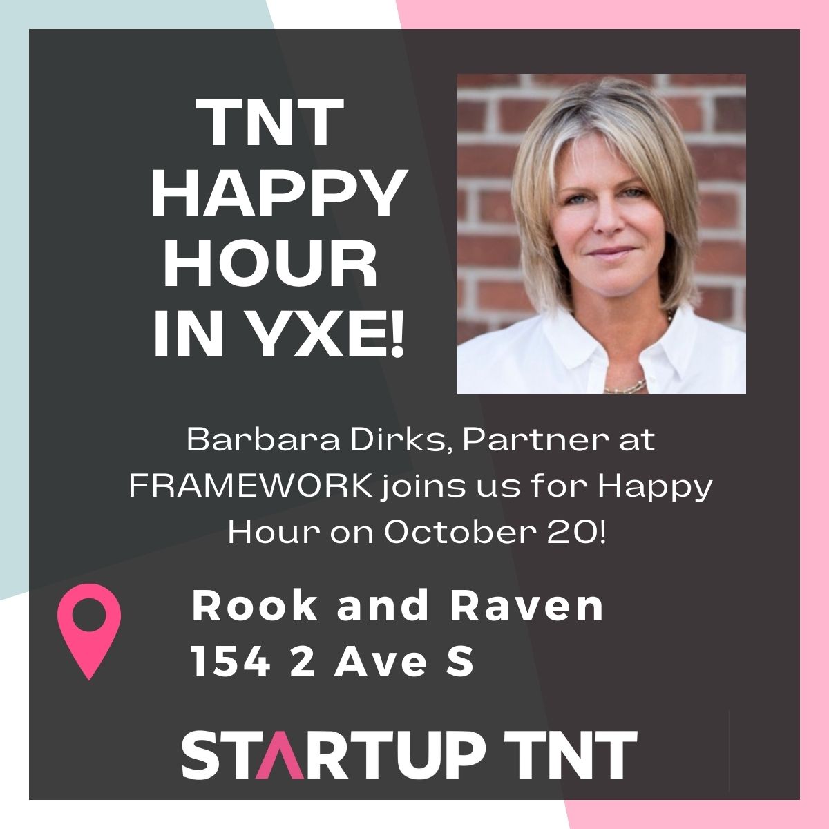 Startup TNT (@startup_tnt) on Twitter photo #YXE! Join us for a special Happy Hour this week, with Barbara Dirks from <a href="/frameworkvc/">Framework Venture Partners</a>!
Barbara has more than 20 years of experience launching, building, and reimaging businesses from #startups to global corporations. At Framework, Barbara takes an active VC role, collaborating #YXE! Join us for a special Happy Hour this week, with Barbara Dirks from <a href="/frameworkvc/">Framework Venture Partners</a>!
Barbara has more than 20 years of experience launching, building, and reimaging businesses from #startups to global corporations. At Framework, Barbara takes an active VC role, collaborating