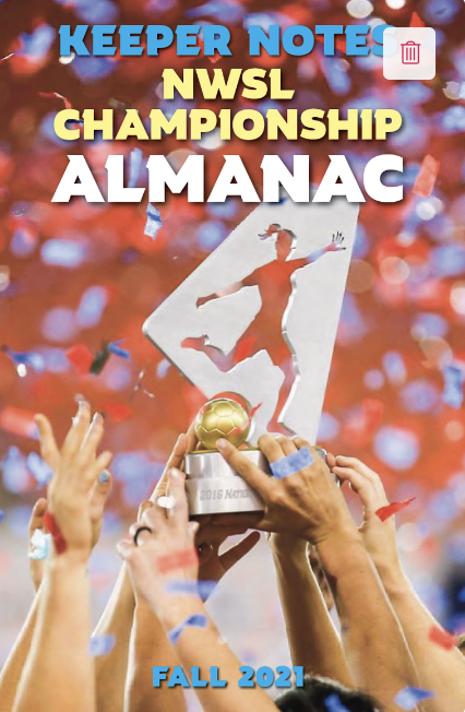 keepernotes's tweet photo. We're barely 10 days away from the 2022 #NWSL championship game in DC!

Have you ordered your Keeper Notes NWSL Championship Almanac?

https://t.co/JBlWxvjCQ4

Available in print (with PDF add-on option) for $9.99. https://t.co/xYLXAtrzoq