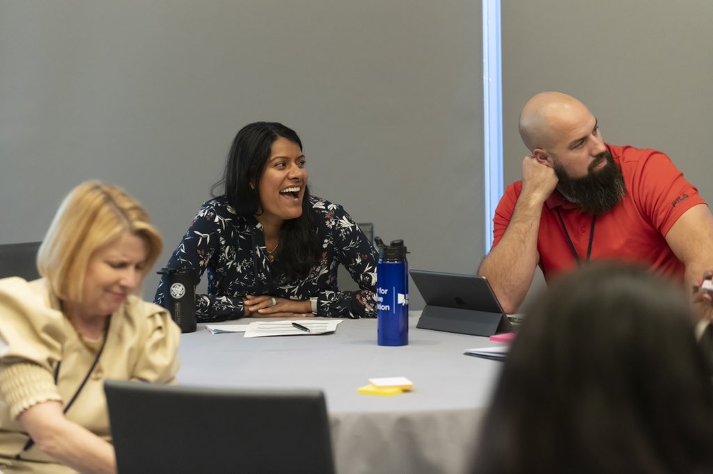 DigitalPromise's tweet photo. Thanks for joining us at #InclusiveInnovation22! We closed out the day creating a collective agenda on where we can devote our efforts and resources to equity centered R&amp;D. Tomorrow we kick off our @DPLeague convening here in LA - stay tuned for more updates throughout the week https://t.co/Sb78LI6Ts5