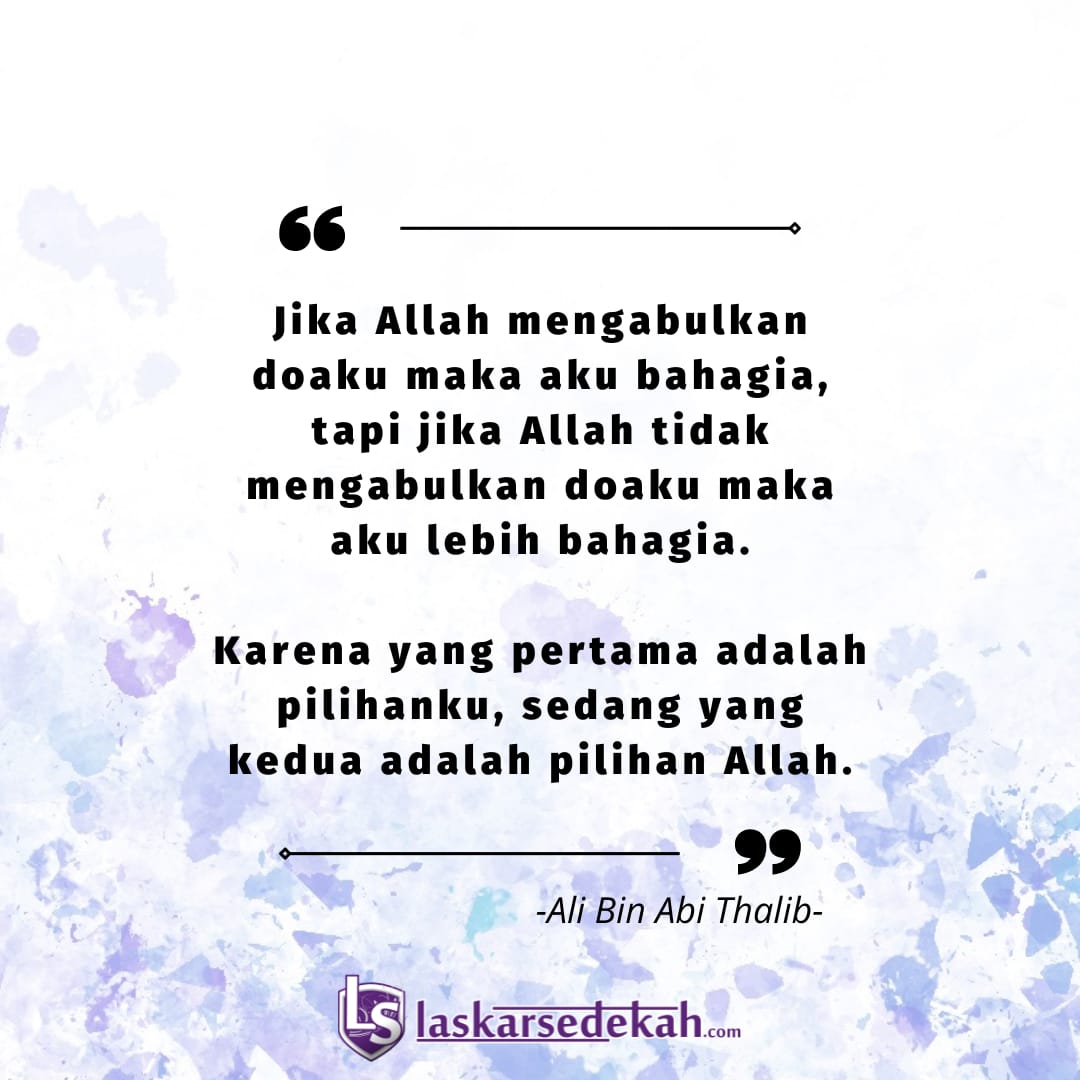 Allah mengabulkan doa kita ketika kita sudah siap menerimanya, bukan saat kita menginginkannya.

Namun ada tiga hal, yg perlu diketahui saat Allah mengabulkan doa hambaNya. Allah mengabulkan doa, sesuai dgn permintaan dan harapan hamba. Atau, menggantikannya dgn yg lebih baik.