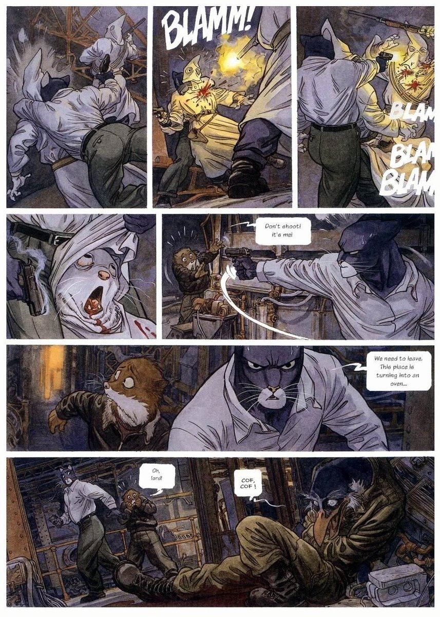 Like, any reasonably competent detective noir writer could pen a satisfying Blacksad story, but you'd notice immediately if anyone other than Guarnido illustrated it. 