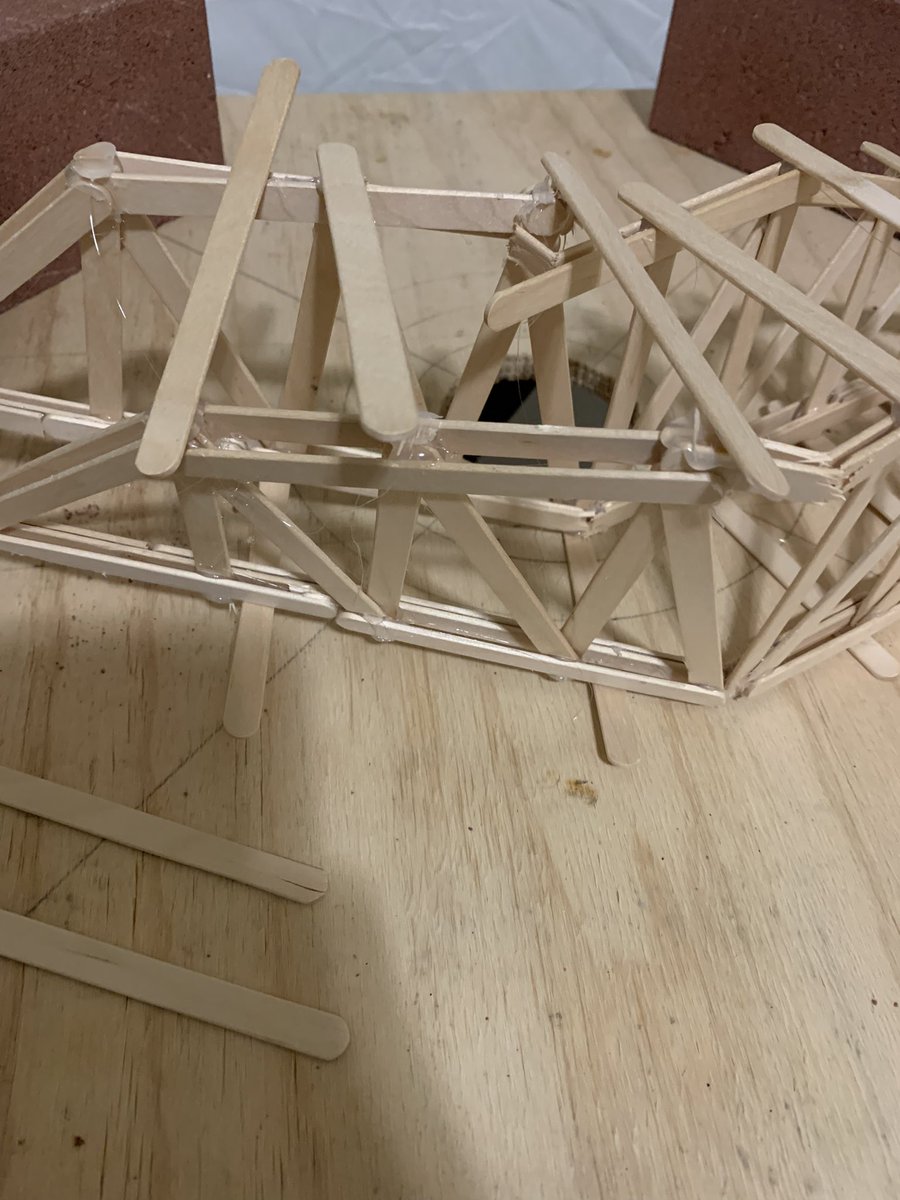 The joy of science fair projects. Only six bridges were “hurt” in the experiment. Never underestimate the ”strength” of a popsicle stick bridge. The camelback truss bridge was able to support close to 63lbs.