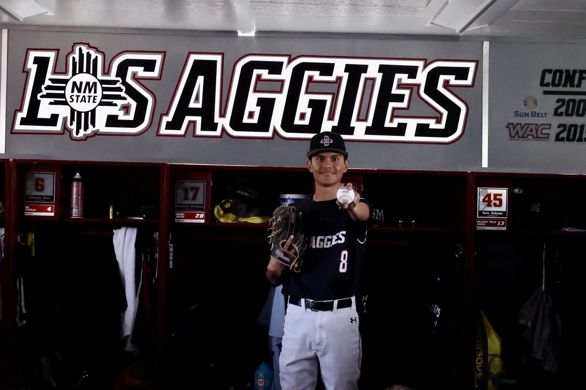 I am excited to announce that I have committed to New Mexico State University. I want to thank everyone that made this possible. Special thanks to my family for always supporting me. <a href="/NMStateBaseball/">New Mexico State Baseball</a> #AggieUp