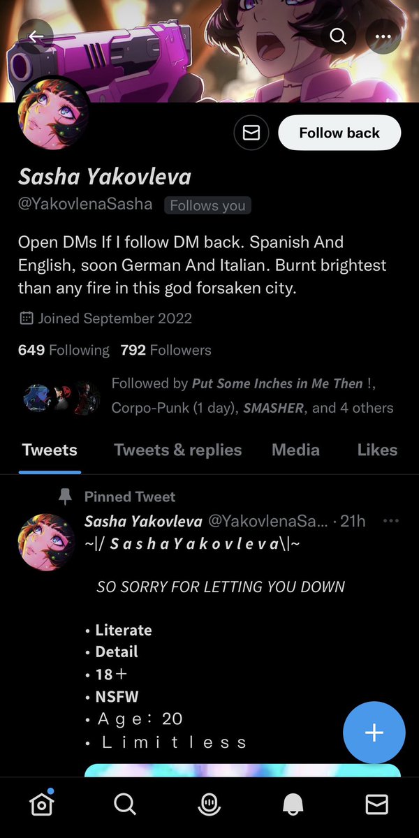 NomadBeginning's tweet photo. DO NOT FOLLOW THIS SASHA! 

It is run by someone I have known for like 2 years now. Someone that keeps doing pedo accounts. They even made a fake pedo account of one of mine. 

More info below. They have done this so many times. So many shotas and lolis. 

Please RT https://t.co/FkjKodjI9y