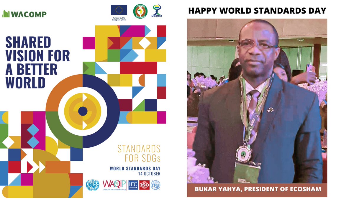 wacqip's tweet photo. "We are confident that our efforts have ensured uniformity of our culture, products and services thereby enhancing trade among the member States.
We are extending our hands of gratitude over the #WSD2022 to all partners https://t.co/Mkz7KWQFwk ", @Bukar_Yahya, President #ECOSHAM https://t.co/1wRJpxTMcD