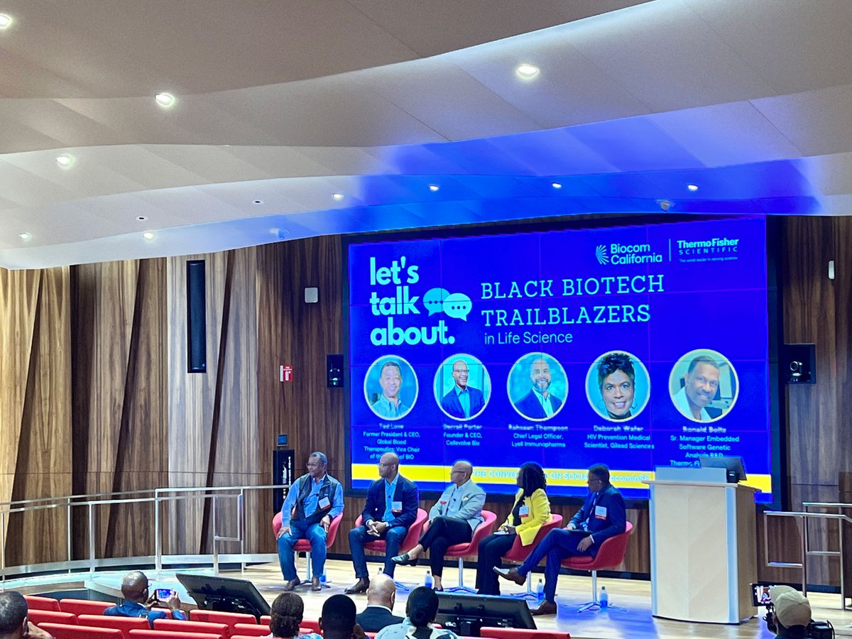 “Being your authentic self is the most important thing. We need people willing to be uncomfortable in real conversations so more people can feel included and respected.”-Deborah Wafer, HIV Prevention Medical Scientist <a href="/GileadSciences/">Gilead Sciences</a> at our Black Biotech Trailblazers event.