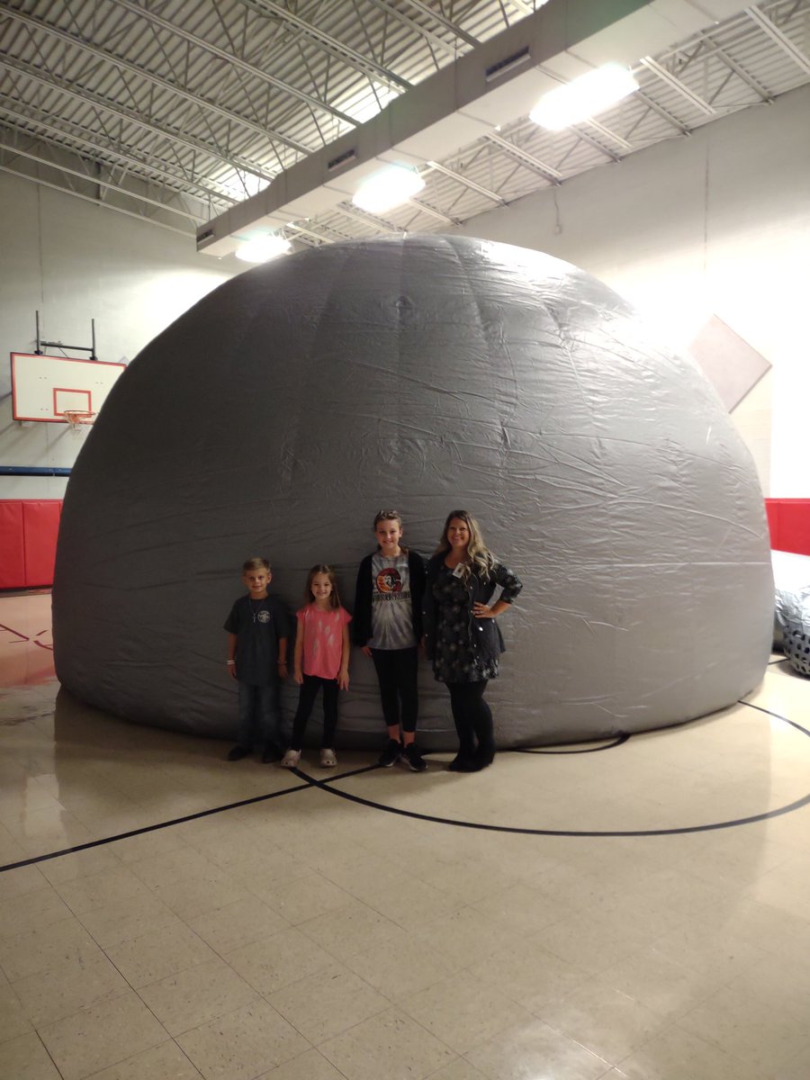 Watsonm100Mary's tweet photo. Thanks Dr. G from Vanderbilt for bringing the mobile planetarium to our family event. It made Reading Under the Stars a magical event! https://t.co/ZUS1xh0JKi