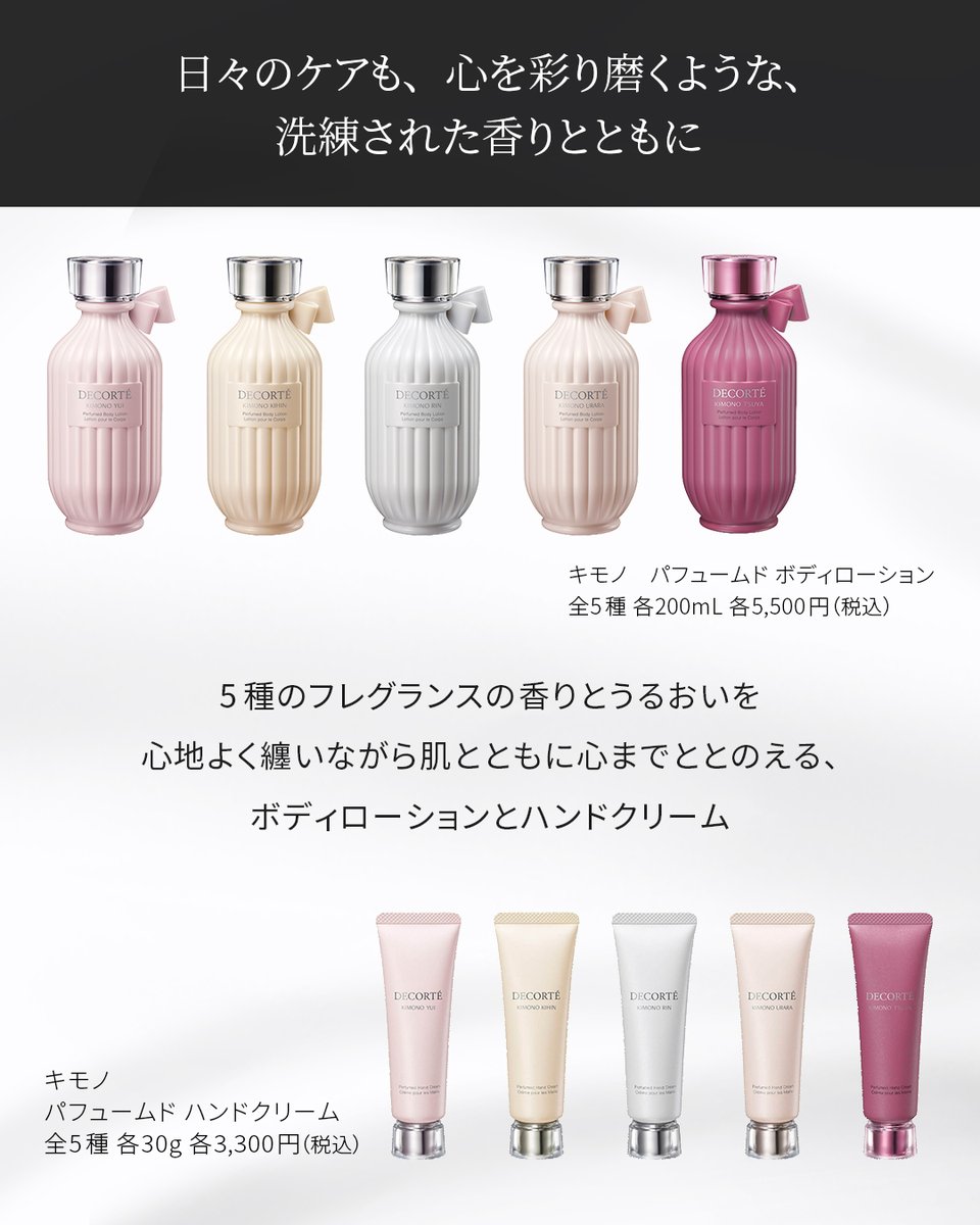 コスメデコルテ フレグランスシリーズ「キモノ」 ボディローション