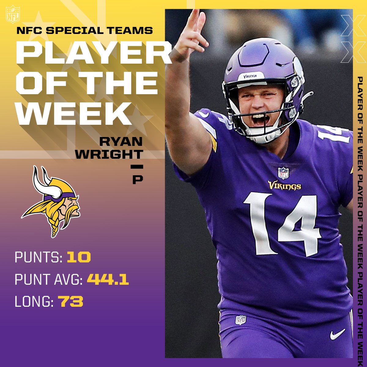 NFL's tweet photo. NFC Players of the Week! (Week 6)

@_Tariqwoolen | @rjwright34 https://t.co/Wutsz0mS4u
