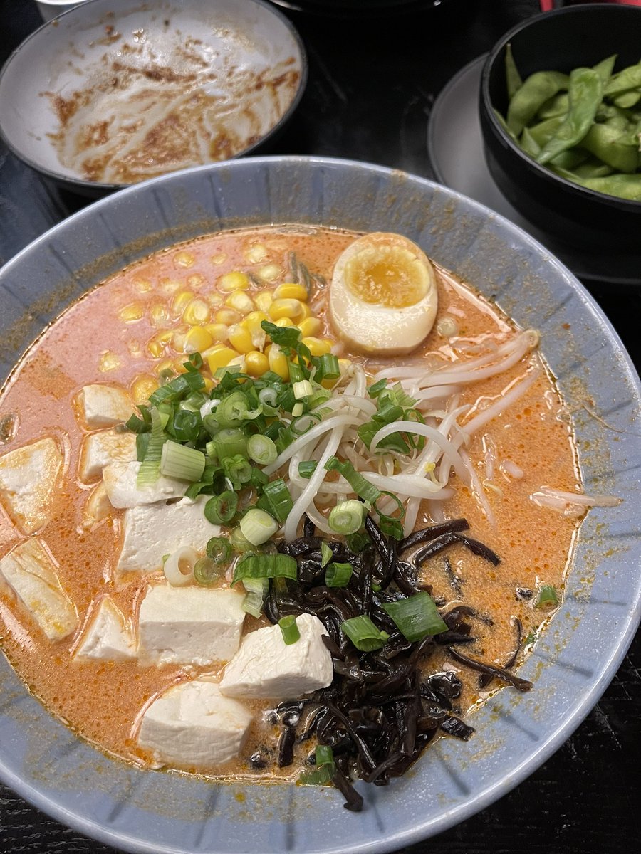 Nothing so restorative after a long day of meetings as a big bowl of ramen 🍜