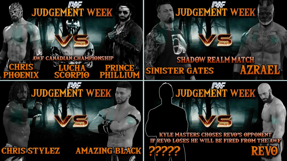 AWF_EFed's tweet photo. AWF Breakout's confirmed matches for #JudgementWeek https://t.co/CGyt8meKvS