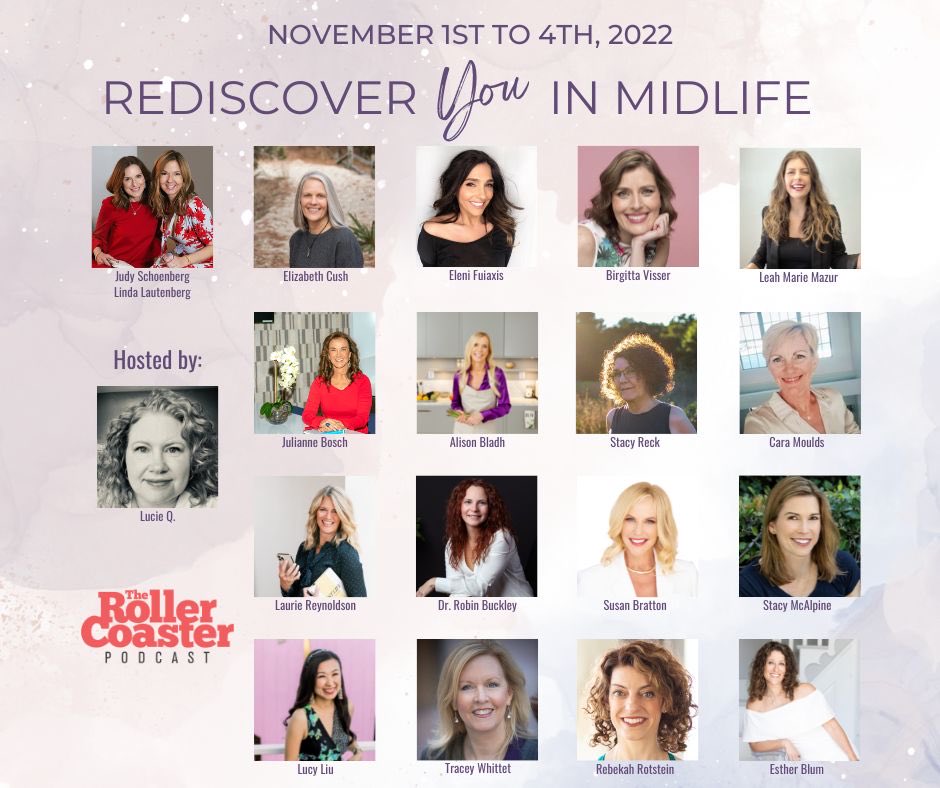 Thrilled to share that I will be featured in the “Rediscover YOU in Midlife PodSummit, hosted by Lucie Q of The Roller Coaster Podcast. It’s a FREE event. Save your spot today @the_roller_coaster_podcast. #MidlifeWomen #FreeEvent #ReDiscoverYou