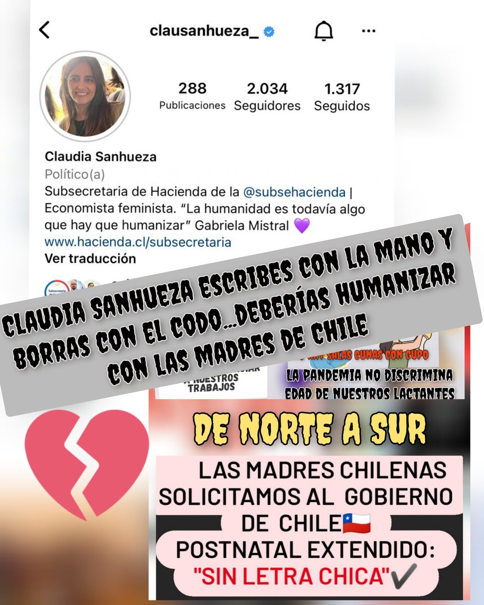 acum_nancy's tweet photo. @paulinanu @gaticabertin @colomasenador @felipekast @senadorjosegarciaruminot @ricardolagose @daniel_nunez_a @senadoraloretocarvajal @gastonsaavedrasenador @lcruzcoke @rodrigogalilea_ @senadorivanmoreira @gabrielboric no pedimos privilegio es derecho #extensionpostnatalparental https://t.co/IsfXQsARZ4