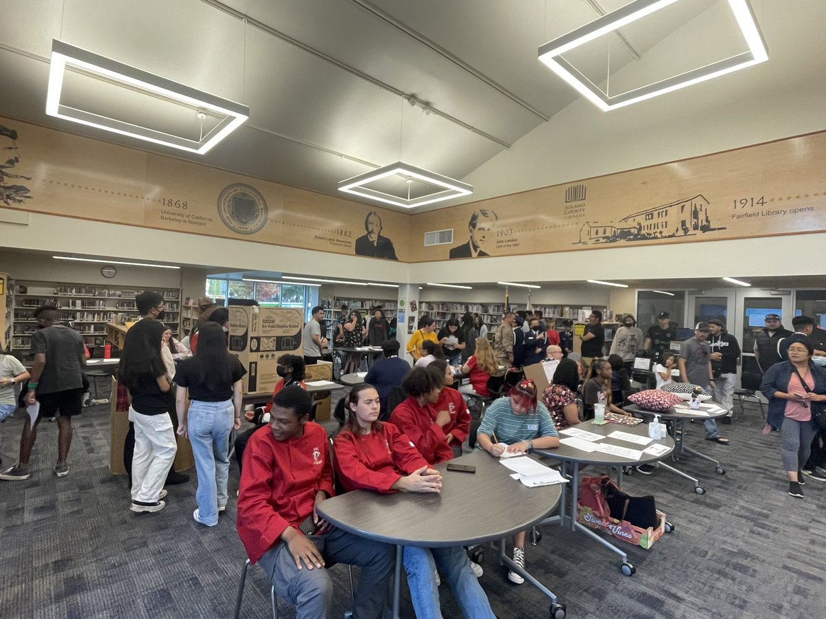 Grange families learning from <a href="/gofairfieldhigh/">Fairfield High</a> CTE &amp; Elective showcase! <a href="/FairfieldSuisun/">Fairfield-Suisun USD</a> <a href="/KristenWitt13/">Kristen Witt</a> <a href="/CoreyKrisc/">Kristin Corey</a> <a href="/smccabe_o/">Sheila McCabe</a>