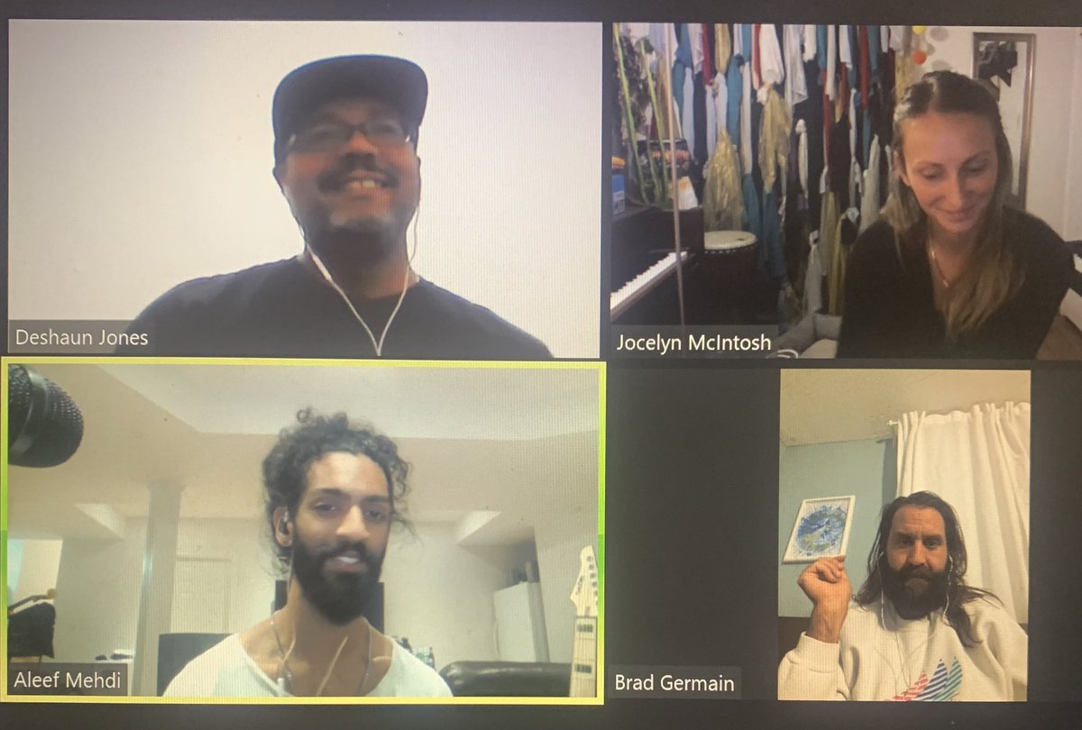 Thanks to our awesome panelists &amp; moderator for tonight’s discussion: Keeping the Band Together. Great insights from Jocelyn of <a href="/thebeelays/">The Beelays</a> Aleef from <a href="/nezqwikband/">Nezqwik</a> Brad w/GoldenFeather &amp; moderator DeShaun. 
Sessions are recorded &amp; available on Facebook then YouTube. #HamOntMusic