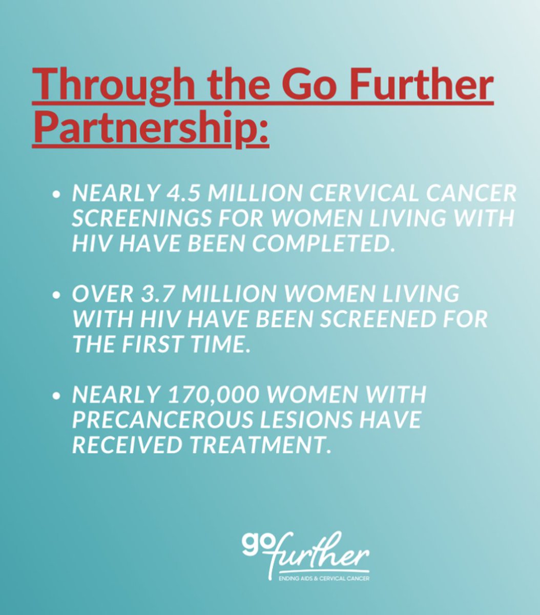 .<a href="/PEPFAR/">PEPFAR</a> has supported nearly 4.5 MILLION screenings for cervical cancer in sub-Saharan Africa as part of the #GoFurther partnership. 82% of the women were first-time screenings. 

Learn more about Go Further at #WCC2022:
bushcenter.org/publications/a…