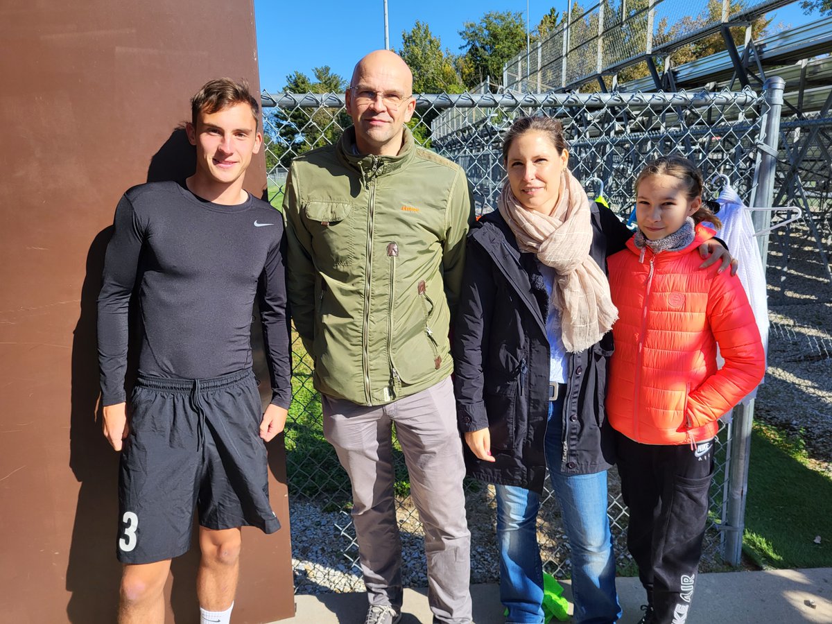 Visitors from Quincy's sister city (Herford, Germany) took a tour of campus recently and had a chance to meet one of our German soccer players and check out our digital televison studio!