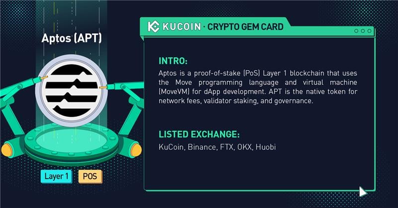 KuCoinLATAM's tweet photo. ¡El comercio de $APT ya está en vivo en #KuCoin!
🚀APT/USDT: https://t.co/549AP7tsRD
Descubre más sobre APT en la tarjeta #KuCoinCryptoGem.
#Capa1 #POS
¿No tienes una cuenta de KuCoin? Registrate aquí (https://t.co/XOZI7un5Gl) https://t.co/zIHxLwKqmU
