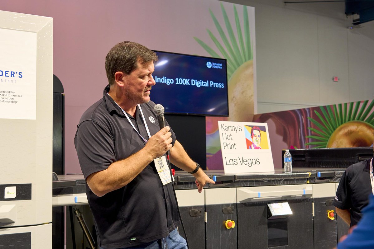 Experience HP’s latest presses this October 19-21 at #PrintingUnitedExpo 2022. Join us at Hall C2 to see live demos! Find us here: bit.ly/3ETn0Mf