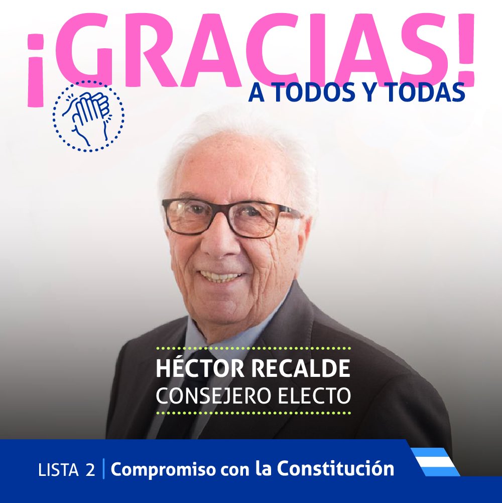 CConstitucion2's tweet photo. Gracias a los casi 11 mil abogados y abogadas de todo el país que acompañaron nuestra lista.

Tenemos consejero. @hprecalde 👏🏻⚖️🇦🇷 https://t.co/vx5ShlVWsG
