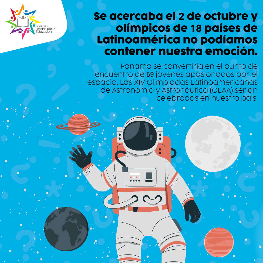 JovenesUxLaE's tweet photo. Sofía Pérez, egresada del #LLAC2020, nos exhorta a continuar esforzándonos por 📰 Un futuro en las estrellas ✨

Lee su artículo 🗞️ https://t.co/lfxjVz2K2o

#HablemosDeEducación #IncidePanamá https://t.co/xWXU1Gm0Fr