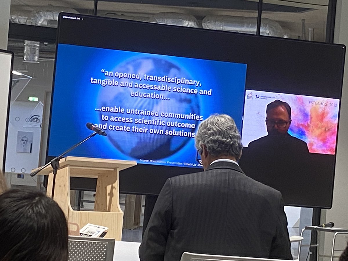 alexa_hartwell's tweet photo. @STEAMhouseUK had vibrant international mix of speakers present their passion for design & experience of working in an interdisciplinary context to drive social change. Lots of discussion on navigating ambiguity, embracing messiness & finding common ground #STEAMconf22 https://t.co/LGz6VsC8Wv