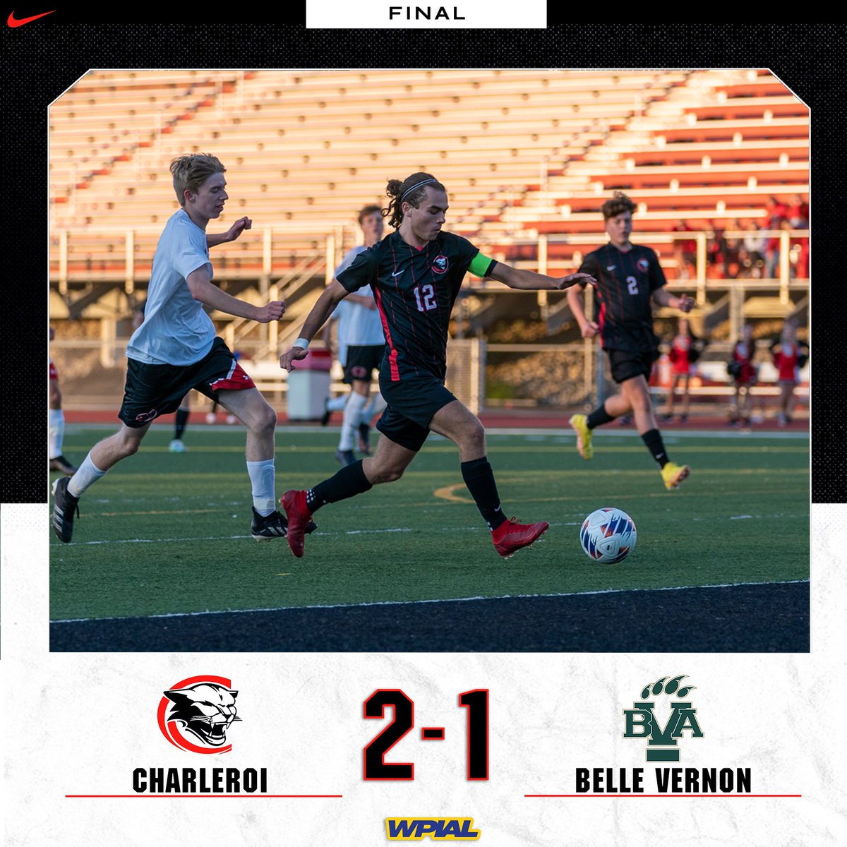 Final tune up before the playoffs and the Cougars win 2-1 against Section 3 -AA (former section) Champs, Belle Vernon. #WPIALSoccer 

Solid team effort w/ goals coming from:

<a href="/landon_barcus/">Landon Barcus</a> ⚽️ 
@ArloMac17 ⚽️(GW)

<a href="/MVI_sports/">MVI Sports</a> 
<a href="/AthleticsCasd/">CASD Athletics</a> 
<a href="/pghsoccernow/">Pittsburgh Soccer Now</a> 
<a href="/CHSstudsection1/">CHSstudentsection</a>