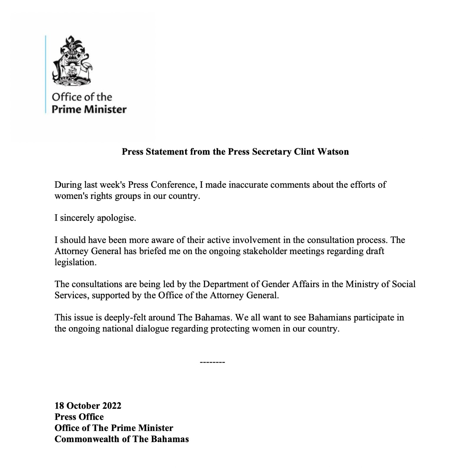 tribune242-on-twitter-press-secretary-clint-watson-has-apologised-for