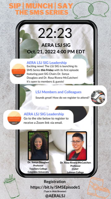 Final reminder about our Sip Munch Say today at 4pm EST! Use this site to register and get the Zoom link. See you there!

<a href="/UCEA/">UCEA</a> <a href="/DivA_EdLead/">AERA Division A</a>