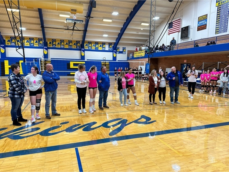 Senior night! These girls went from winning one game their freshmen year to 23+ this year. Amazing group! Go Vikes!