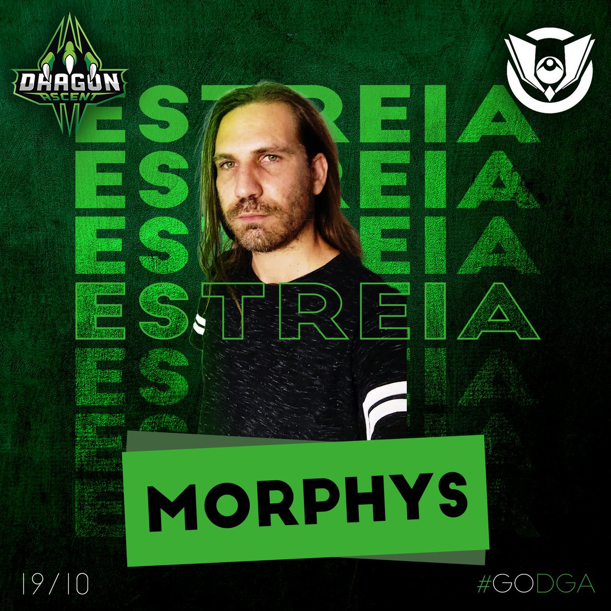 Salve galera! Amanhã dia 19 marca a estreia do novo dragão <a href="/Morphys_/">Rodrigo Rocha</a> pela DGA e seu retorno ao competitivo! Nossa partida da quinta rodada pela <a href="/cbpunite/">CBU Pokémon UNITE 🎀</a> vai ser transmitida pelo @_TheBars as 22:00!
Venham torcer pelo novo dragão! FAZ O RUGIDO RAPAZIADA!