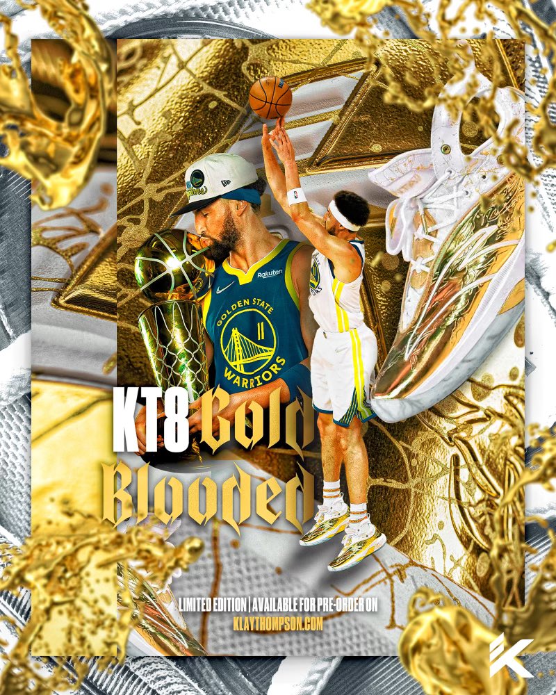 Nick DePaula on X: Klay Thompson is wearing a special “Gold