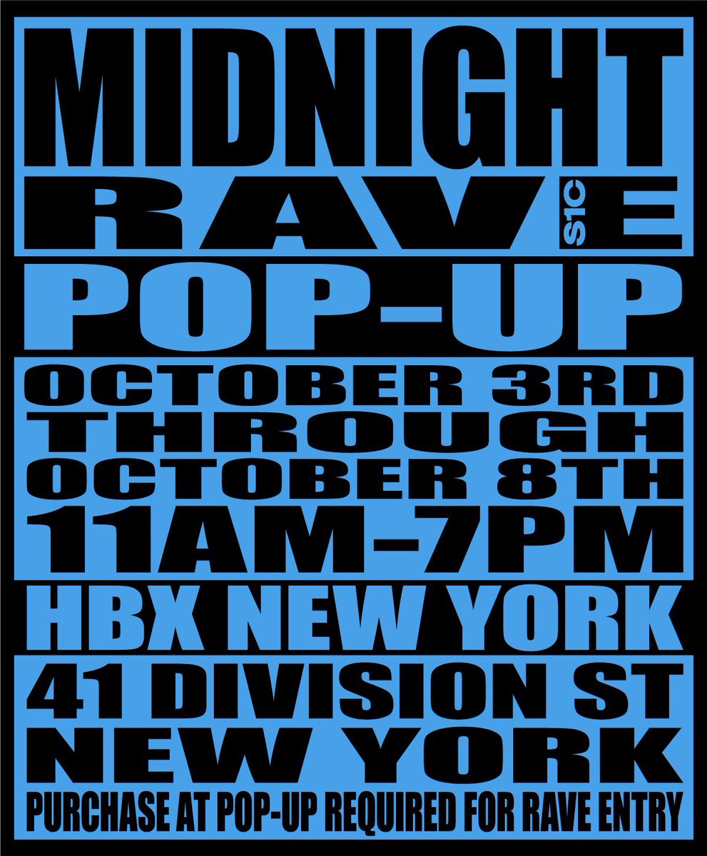 Just two weeks ago, on October 3rd <a href="/s1c_la/">S1CWORLD</a> did a collab with <a href="/SHANEAVELI/">SHANE GONZALES</a> &amp; <a href="/midnightstudios/">MIDNIGHT STUDIOS</a> to host a New York Pop Up titled “Rave Hotel.”