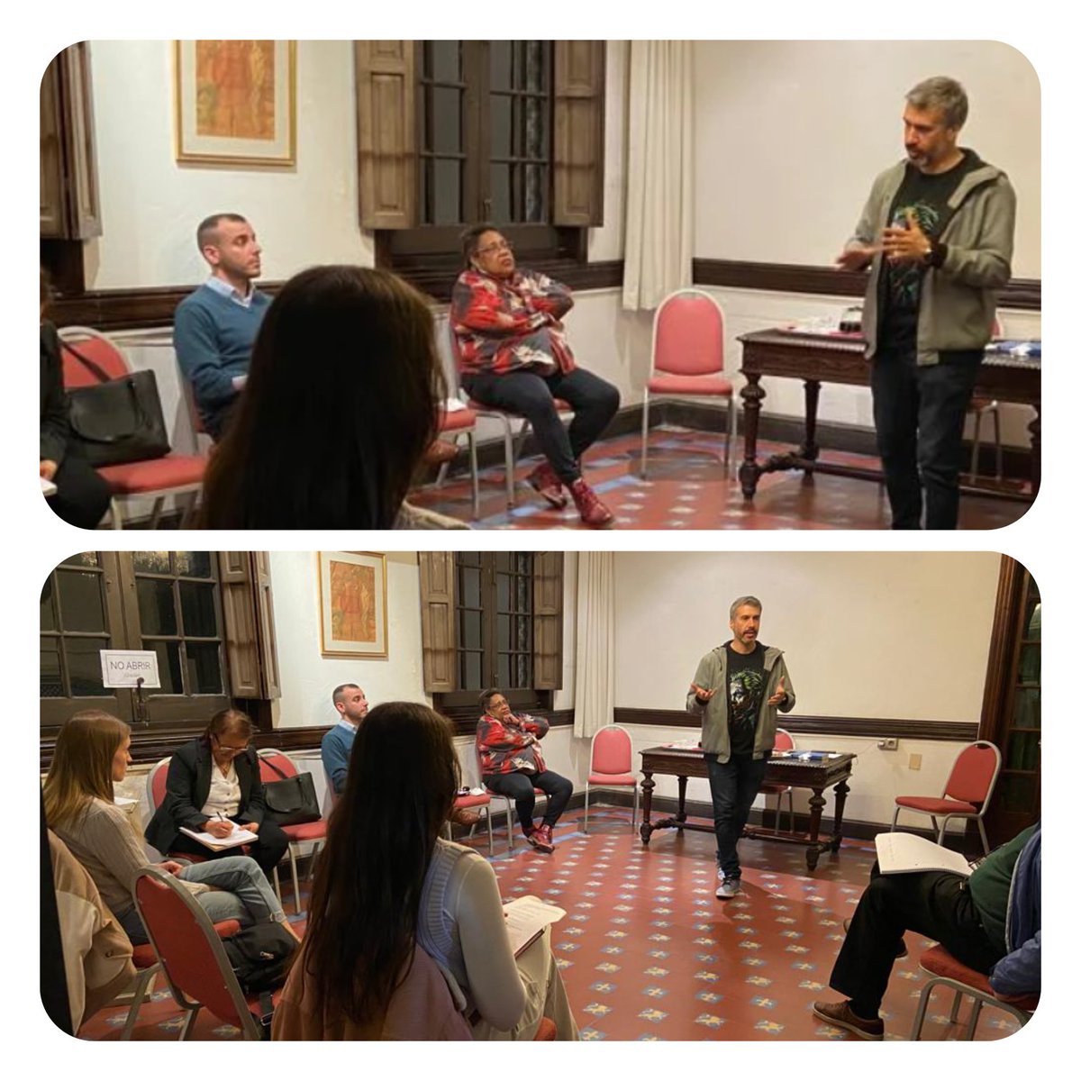 mrodrigfeed's tweet photo. Se fue la primera clase de la tercera edición del Taller de Periodismo Cultural en el Círculo de Bellas Artes.

Un grupo que promete!

#siguerodando

😊💙🎵🤟 https://t.co/Dn3iLl4BU4