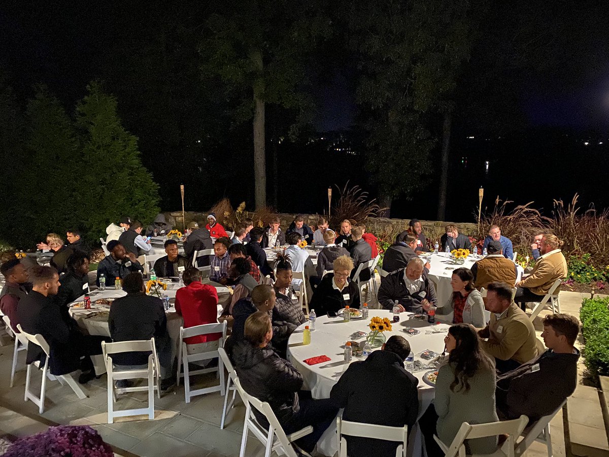 Tonight <a href="/RollTideMamma/">Regina Byrne</a> and I had the men’s team from <a href="/AlabamaTrack/">Alabama Track & Field</a> to the Byrne Casa 🏡.  

Great group who has accomplished a lot and has a bright future.  #RollTide 🏃🏾‍♂️