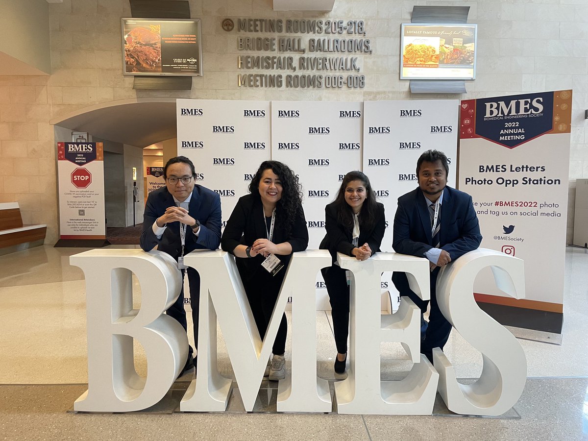 Great time at #bmes2022!! Sharing research and listening to others!! 4days of conference but a lifetime of learning and memories!! Science is fun and cool!! #bmes #sanantonio #scienceisfun #phd #AcademicTwitter